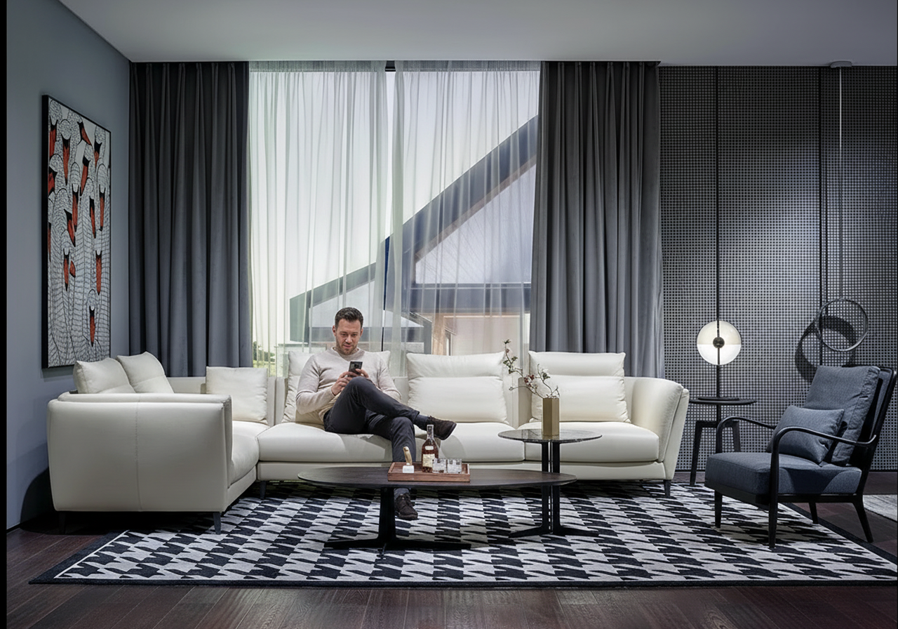 Furniture upholstery project finished result